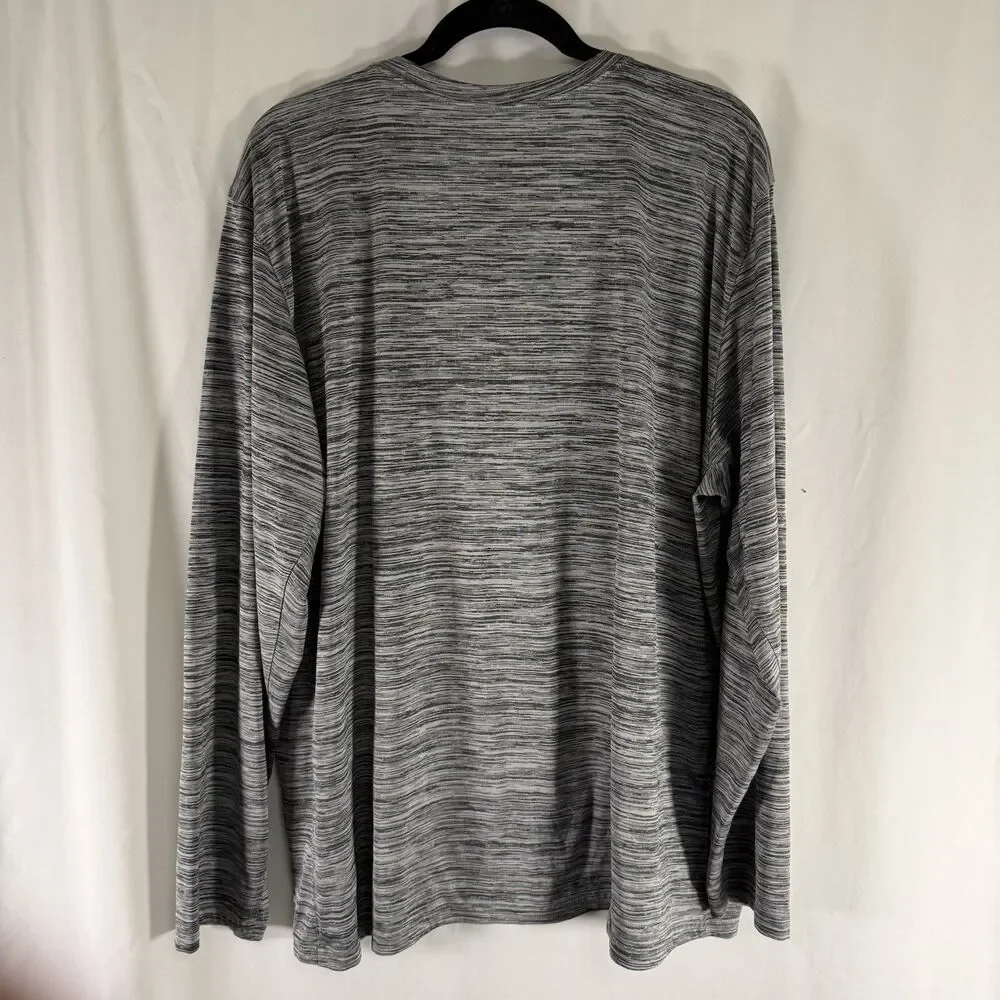 UNLV Rebels Nike Shirt Men's 3XL Heathered Grey Long Sleeve Crew Neck